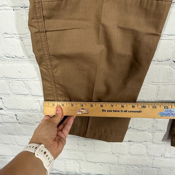TrueSpec 24-7 Khaki Tactical Pants Women Size 8 X 32 Ripstop Cargo Pockets - Picture 11 of 15